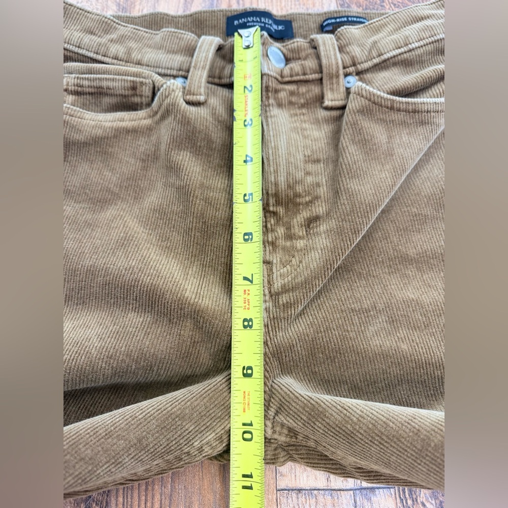Banana Republic Women's High-Rise Straight Corduroy Jeans, Size 27L (Camel) - Picture 4 of 13